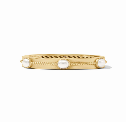 Julie Vos Nassau Stone Hinge Bangle Bracelet