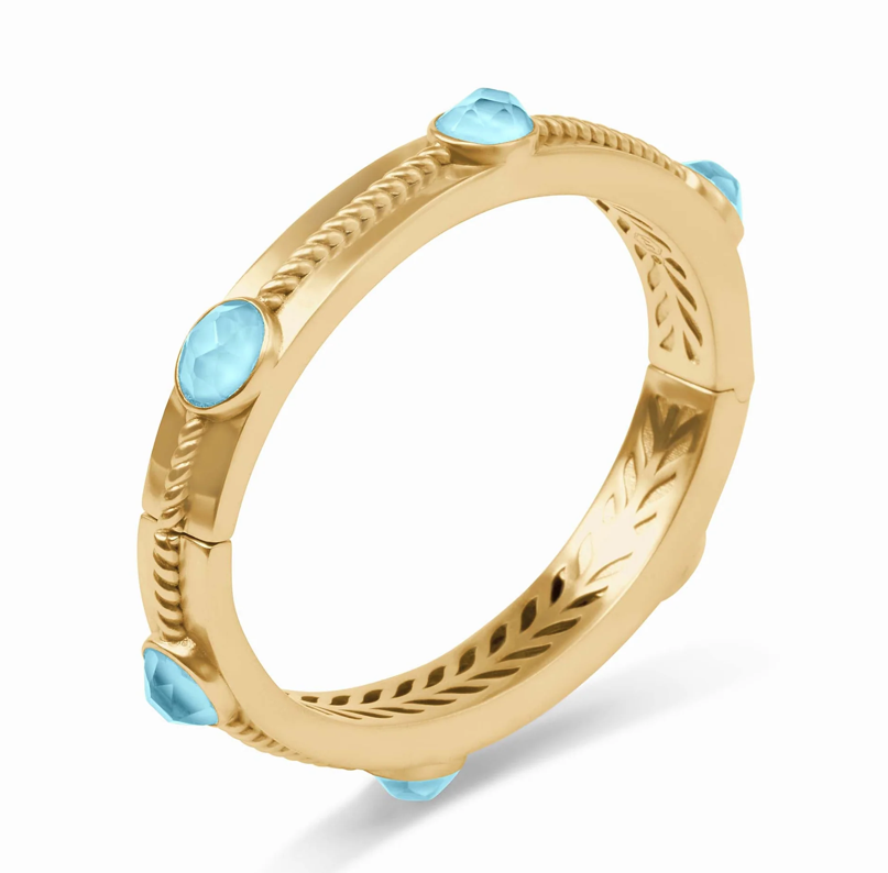Julie Vos Nassau Stone Hinge Bangle Bracelet