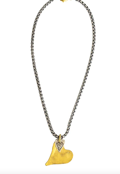 Gaby Ray Two Hearts Necklace