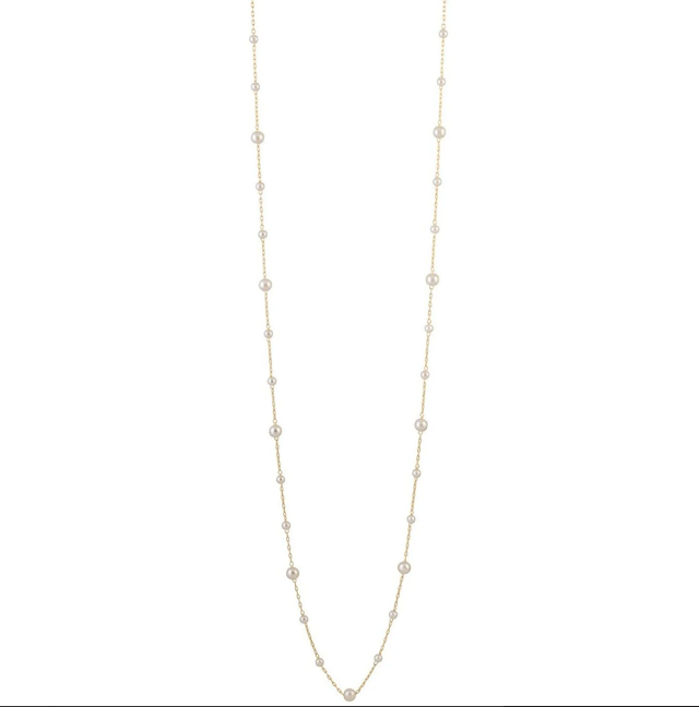 Sahira Long Mini Pearl Necklace