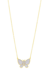 Freida Rothman Butterflies in Bloom Pendant Necklace