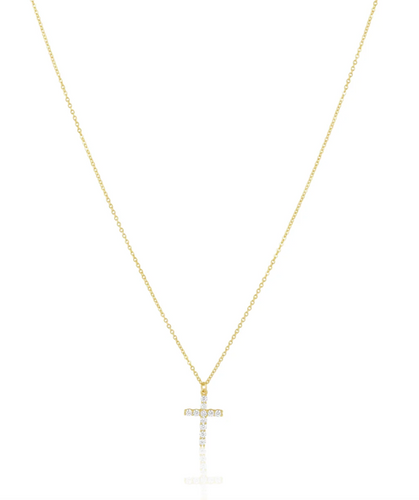 Sahira Classic Cz Cross Necklace