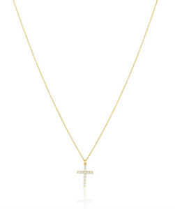 Sahira Classic Cz Cross Necklace