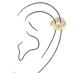 Sahira Kendall Two Tone Ear Cuff Earring