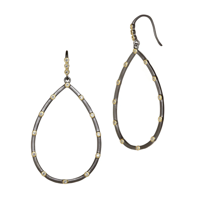 Freida Rothman Everyday Bezel Teardrop Earring