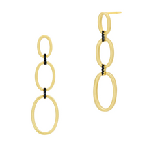 Freida Rothman Industrial Finish Cage Linear Drop Earring