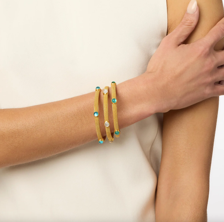 Julie Vos Cabochon Bangle Bracelet