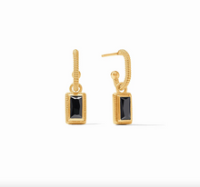 Julie Vos Baguette Hoop & Charm Earrings