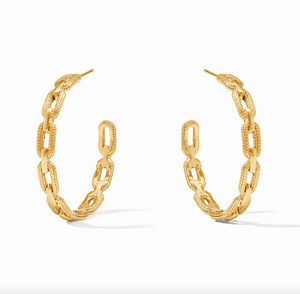 Julie Vos Cheval Paperclip Hoop Earrings