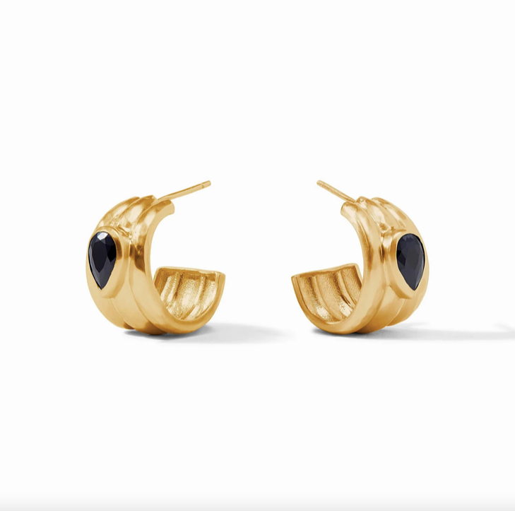Julie Vos Cirque Stone Hoop Earrings