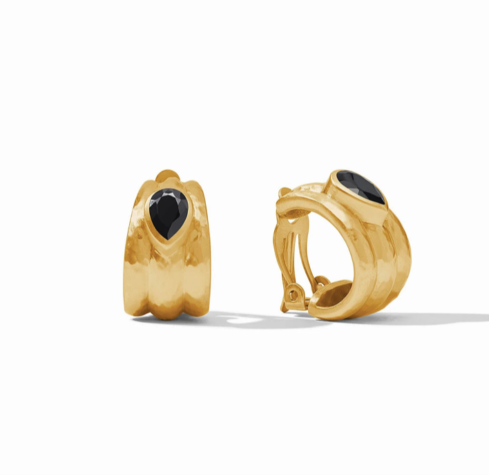 Julie Vos Cirque Stone Clip On Earrings