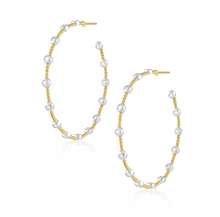 Sahira Simone CZ Hoop Earring