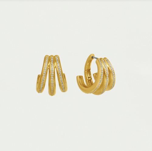 Dean Davidson Dauphine Pave Hoop Earrings