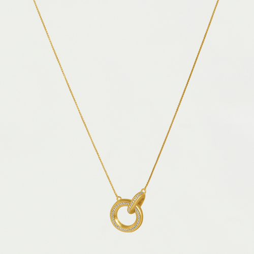 Dean Davidson Colette Pave Hoop Pendant Necklace