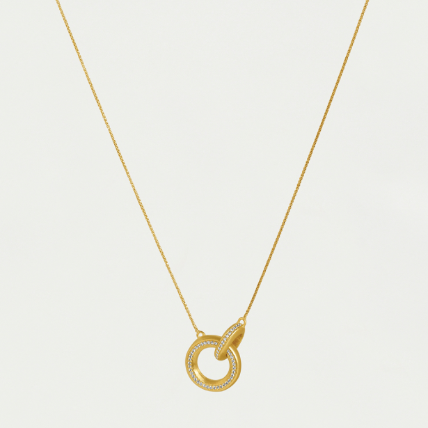 Dean Davidson Colette Pave Hoop Pendant Necklace