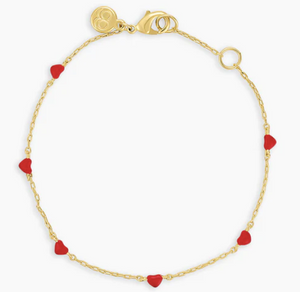 Gorjana Amour Red Enamel Bracelet