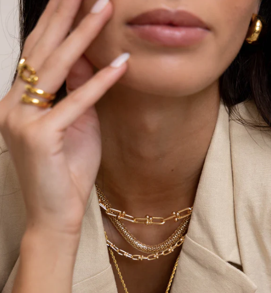 Sahira U Link Statement Necklace