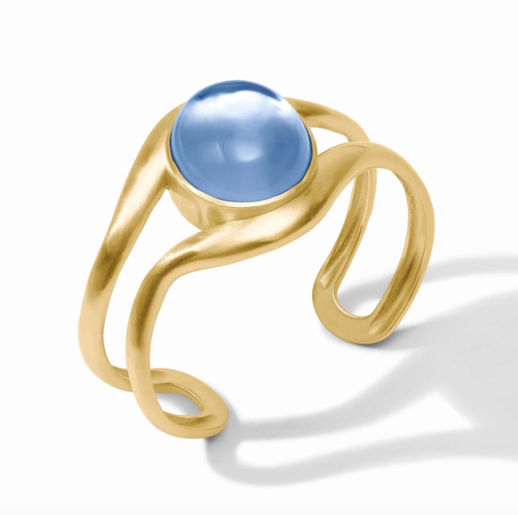 Julie Vos Wave Stone Cuff Bracelet