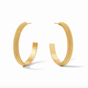 Julie Vos Beaded Eternity Hoop Earrings