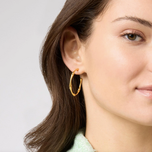 Julie Vos Bamboo Hoop Earrings