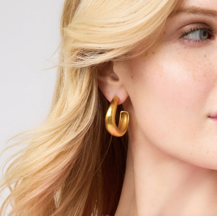 Julie Vos Wave Hoop Earrings