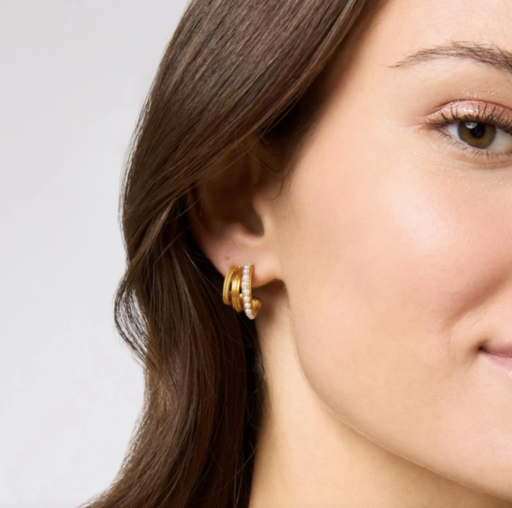 Julie Vos Hydra Triple Hoop Earrings