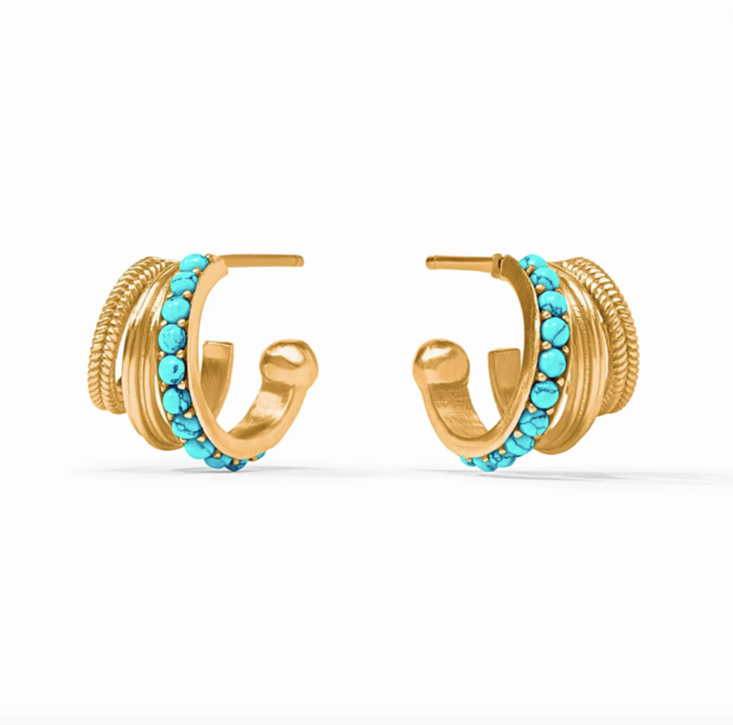 Julie Vos Hydra Triple Hoop Earrings