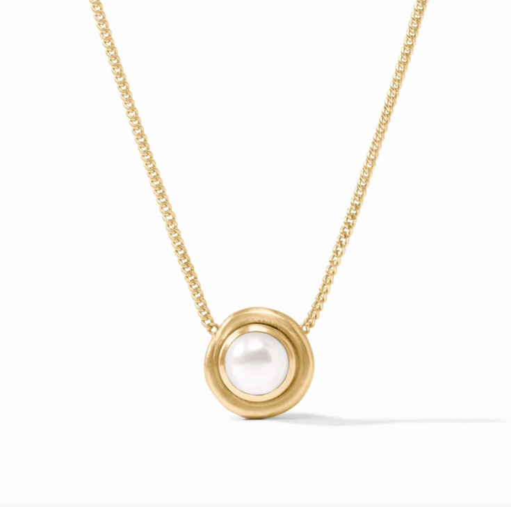 Julie Vos Wave Stone Delicate Necklace