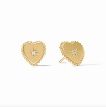 Julie Vos Heart Stud Earrings