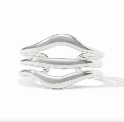 Julie Vos Silver Wave Cuff Bracelet