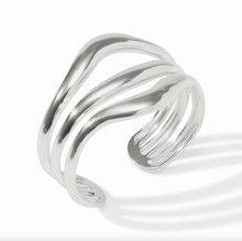 Julie Vos Silver Wave Cuff Bracelet