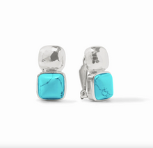 Julie Vos Silver Catalina Clip Earrings