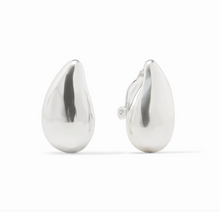 Julie Vos Silver Wave Clip Earrings