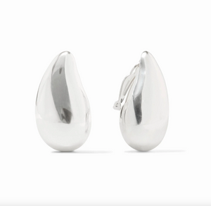 Julie Vos Silver Wave Clip Earrings