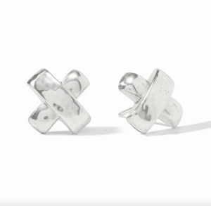 Julie Vos Silver Catalina X Stud Earrings