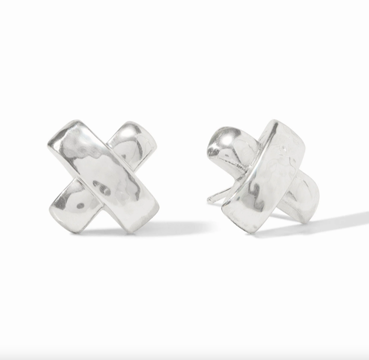 Julie Vos Silver Catalina X Stud Earrings