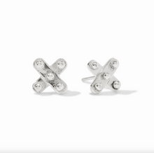Julie Vos Silver Soho Demi X Stud Earrings