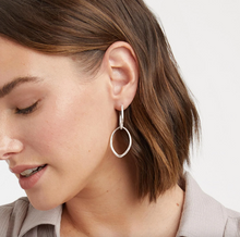 Julie Vos Silver Fleur de Lis 2 in 1 Earrings
