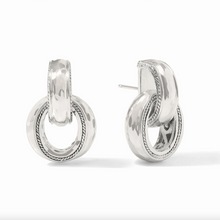Julie Vos Silver Cannes Doorknocker Earrings