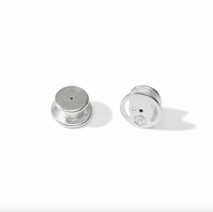 Julie Vos Silver Cannes Doorknocker Earrings