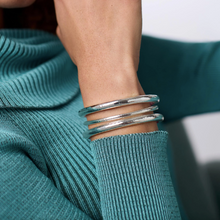Julie Vos Silver Havana Demi Bangle Bracelet
