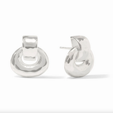 Julie Vos Silver Avalon Demi Doorknocker Earrings