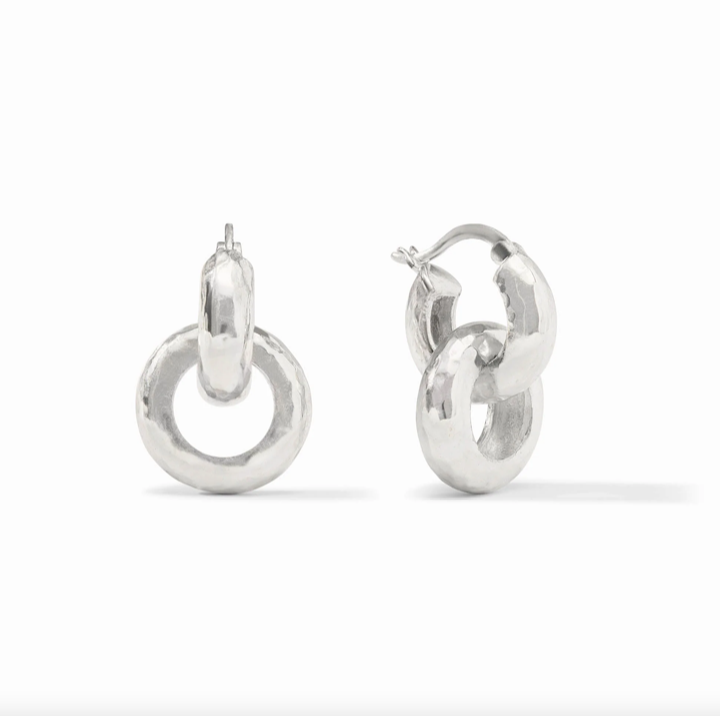 Julie Vos Silver Catalina 2 in 1 Earrings
