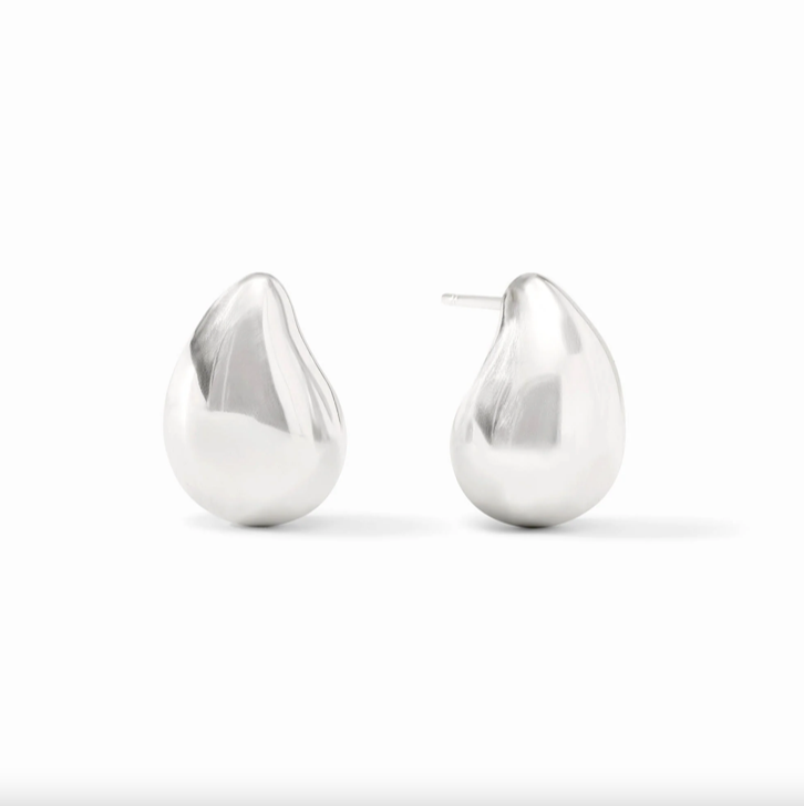 Julie Vos Silver Wave Earrings