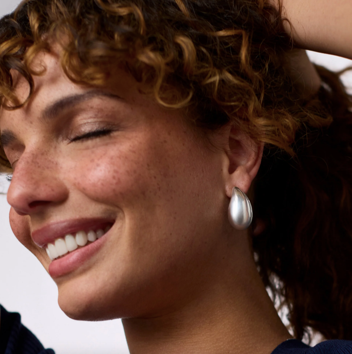 Julie Vos Silver Wave Earrings