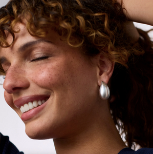 Julie Vos Silver Wave Earrings