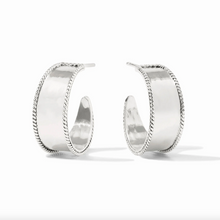 Julie Vos Silver Savoy Hoop Earrings
