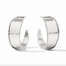 Julie Vos Silver Savoy Hoop Earrings