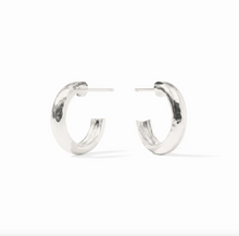 Julie Vos Silver Havana Hoop Earrings