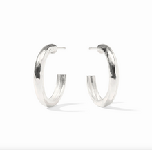Julie Vos Silver Havana Hoop Earrings